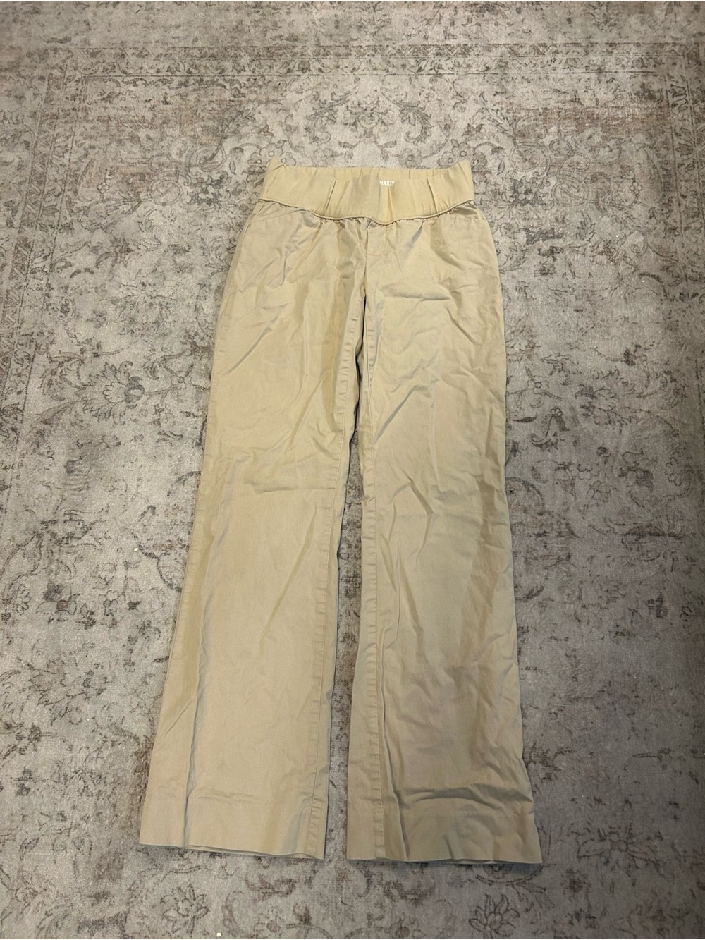 GAP Light Beige Wide-Leg Pants